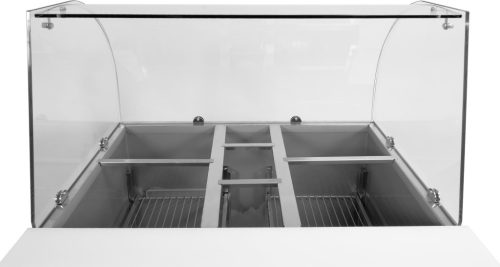 Yato Gastro 2 ajtós saláta hűtőasztal üveg tetővel 240l 240l 90x70x85cm