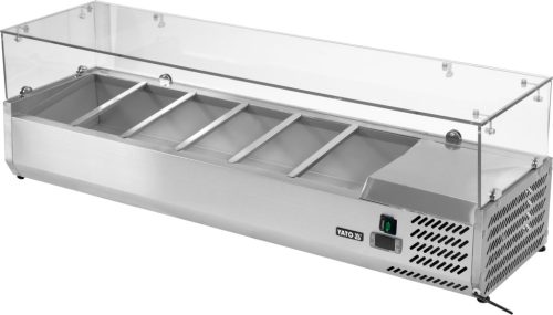 Yato Gastro hűtővitrin 6x1/4 gn 140x33,5x43,5cm