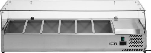 Yato Gastro hűtővitrin 6x1/3 gn 140x39,5x43,5cm