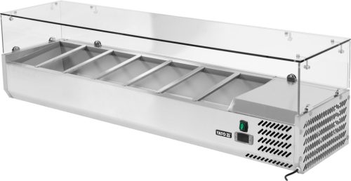 Yato Gastro hűtővitrin 7x1/3 gn 160x39,5x43,5cm