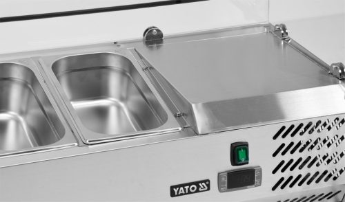 Yato Gastro hűtővitrin 7x1/3 gn 160x39,5x43,5cm