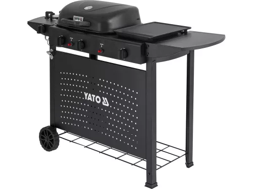 Yato 3 az 1-ben gázgrill 2+2 égővel 5kw Asahi