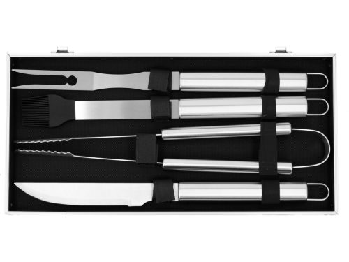 Yato grillkészlet 7 db bőröndben rozsdamentes acél