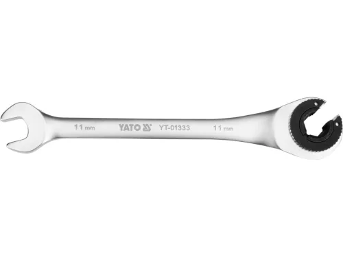 Yato racsnis csillag-villáskulcs, félig nyitott 11 mm