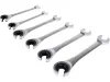 Yato 6 darabos kulcskészlet félnyitott racsnival 8-19 mm