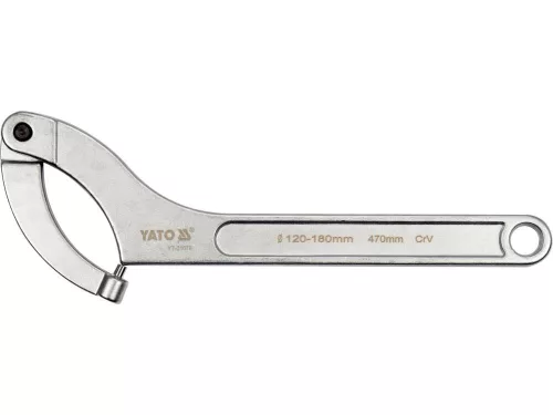 Yato állítható csapos körmös kulcs 120-180 mm / 470 mm