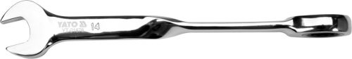 Yato csavart racsnis csillag-villáskulcs 14 mm