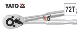Yato racsnis hajtószár 1/4" 125 mm 72T