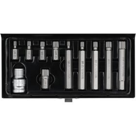 Yato spline Bit készlet, 30/75 mm 1/2 col - 11 részes