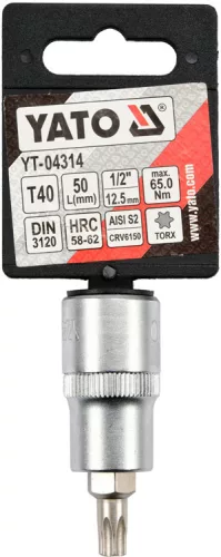 Yato torx 40 bithegy dugófejjel, 1/2 col - CrV