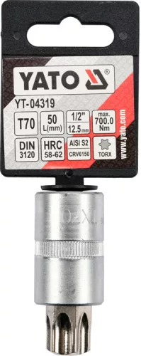 Yato torx 70 bithegy dugófejjel, 1/2 col - CrV