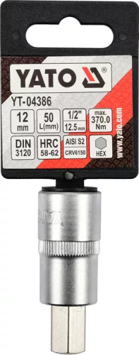 Yato imbusz bithegy dugófejjel, 12 mm - 1/2 col - CrV