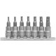 Yato Torx bit 7 részes 5-ágú dugókulcs készlet lyukas 1/4" T10-T40 CrV