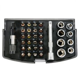 Yato bithegy és dugókulcs 34 részes készlet 1/4" S2 (Lapos, PZ, PH, TORX)