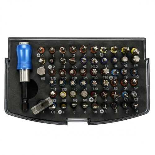 Yato bithegy 59 részes készlet (PZ, PH, TORX, HEX, Flat, Lapos, S, C, TW, TS)