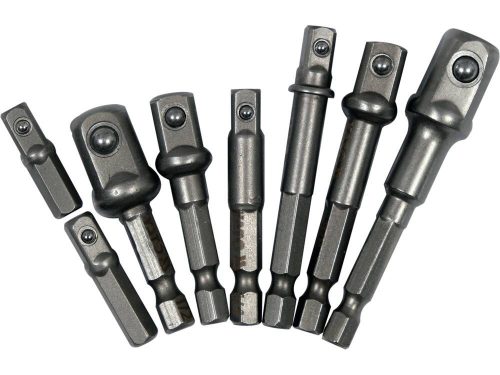 Yato dugókulcs adapter készlet 8 részes 1/4" Hex -> 1/4", 3/8", 1/2" négyszög CrV