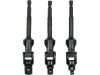 Yato csuklós dugókulcs adapter készlet 3 részes 1/4" Hex -> 1/4" 3/8" 1/2" négyszög CrV