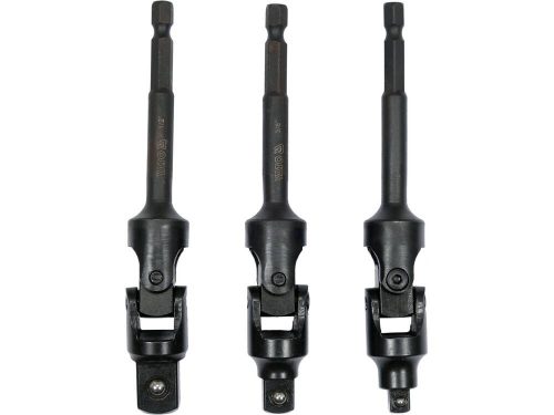 Yato csuklós dugókulcs adapter készlet 3 részes 1/4" Hex -> 1/4" 3/8" 1/2" négyszög CrV