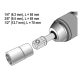 Yato Dugókulcs adapter 3 részes készlet 1/4" Hex -> 1/4", 3/8", 1/2" négyszög