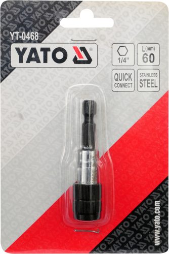 Yato inox bithegy-tartó 60 mm 1/4