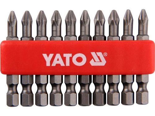 Yato bithegy készlet 10 részes PH2 x 50 mm tartóban