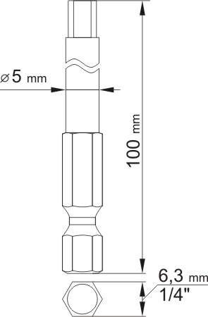 Yato imbusz bithegy készlet 2 részes 3,0 + 5,0 mm