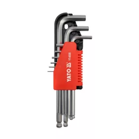 Yato gömbfejű imbuszkulcs készlet 9 részes 1,5-10 mm CrV