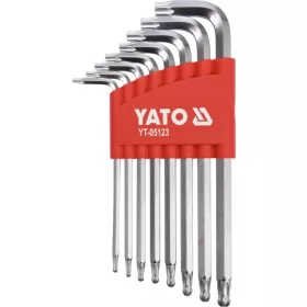 Yato gömbfejű Torx kulcs készlet 8 részes T9-T40 CrV
