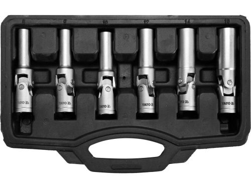 Yato csuklós izzítógyertya-kulcs 6 részes 3/8" CrV