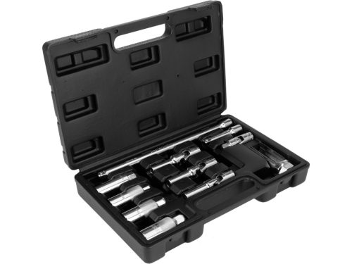 Yato gyújtó- és izzítógyertya, lambda-szonda szerelőkészlet, 11 db, CrV, 3/8"