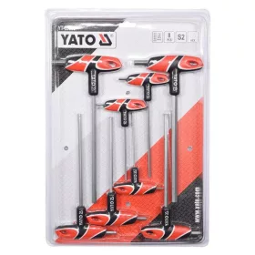 Yato imbusz T-kulcs készlet 8 részes 2,5-10 mm S2