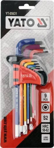 Yato hosszított imbuszkulcs készlet 9 részes 1,5 - 10 mm S2