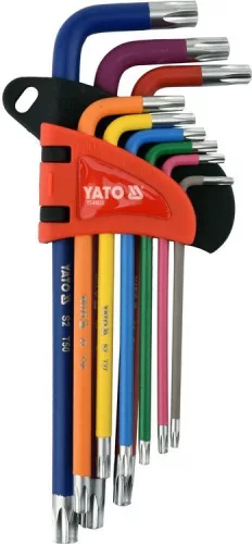 Yato hosszú torx kulcs készlet 9 részes T10 - T50 S2