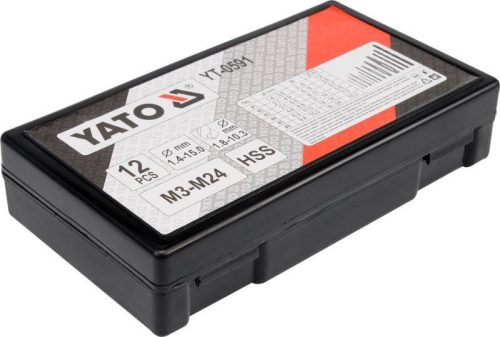 Yato törtcsavar kiszedő és fúró készlet 12 részes M3-M24