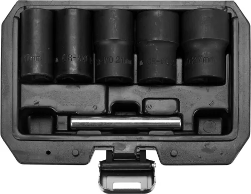 Yato törtcsavar kiszedő dugókulcs készlet 6 részes 1/2" 17-27 mm CrMo