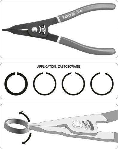 Yato seeger fogó 225 mm csőrös