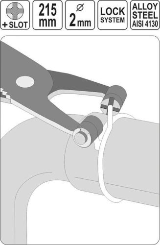 Yato vízcsőbilincs fogó 215 mm