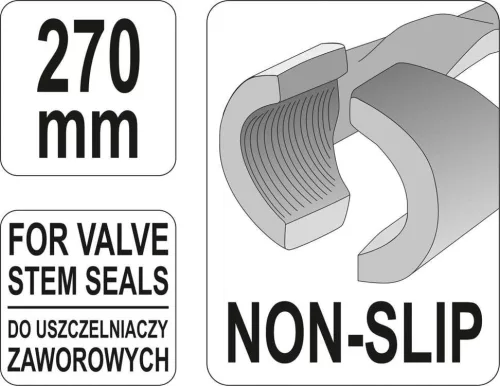 Yato szelepszár szimering fogó, hosszú 270 mm