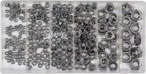 Yato hatlapú inox csavaranya készlet 300 részes M3-M10