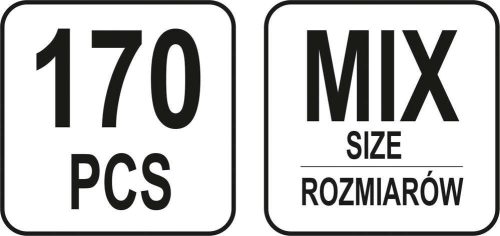 Yato karosszérria csavar és alátét készlet 170 részes