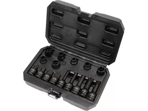 Yato féknyereg szerelő gépi dugókulcs készlet 16 részes 1/2" CrMo