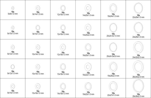 Yato alumínium alátét készlet 300 részes