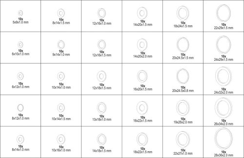 Yato réz alátét készlet 300 részes