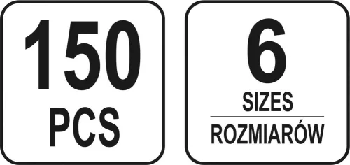 Yato rugós csap készlet 150 részes
