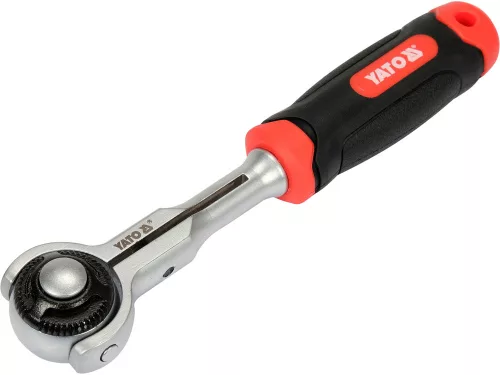 Yato racsnis hajtószár 1/4" 145 mm 72T forgó fejes CrV