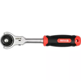 Yato racsnis hajtószár 3/8" 195 mm 72T forgó fejes CrV