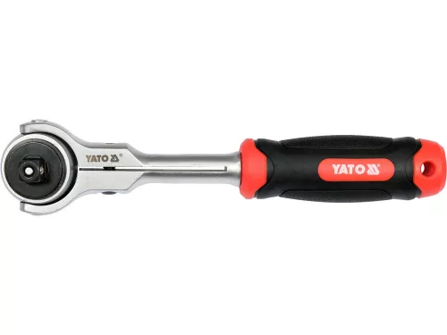 Yato racsnis hajtószár 3/8" 195 mm 72T forgó fejes CrV