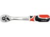 Yato racsnis hajtószár 3/8" 200 mm 72T hajlított szár, lágy fogantyús CrV