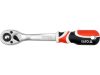 Yato racsnis hajtószár 1/2" 255 mm 72T hajlított szár, lágy fogantyús CrV