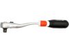 Yato racsnis hajtószár 1/2" 255 mm 72T hajlított szár, lágy fogantyús CrV